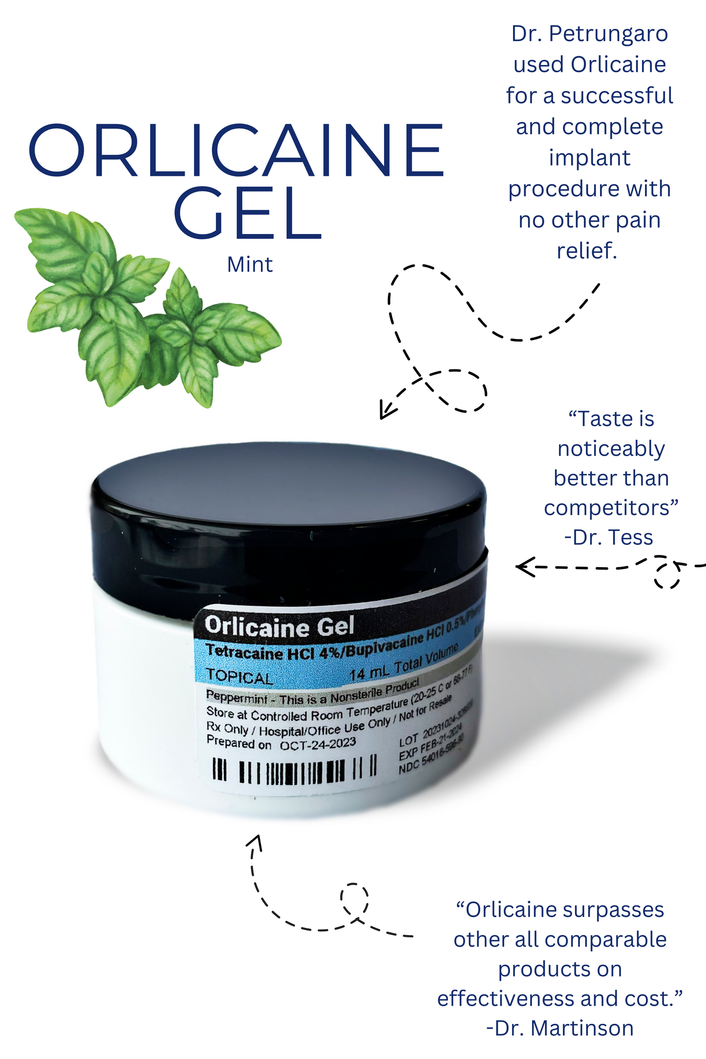 Orlicaine GEL - 2 Pack of Jars - GRAPE
