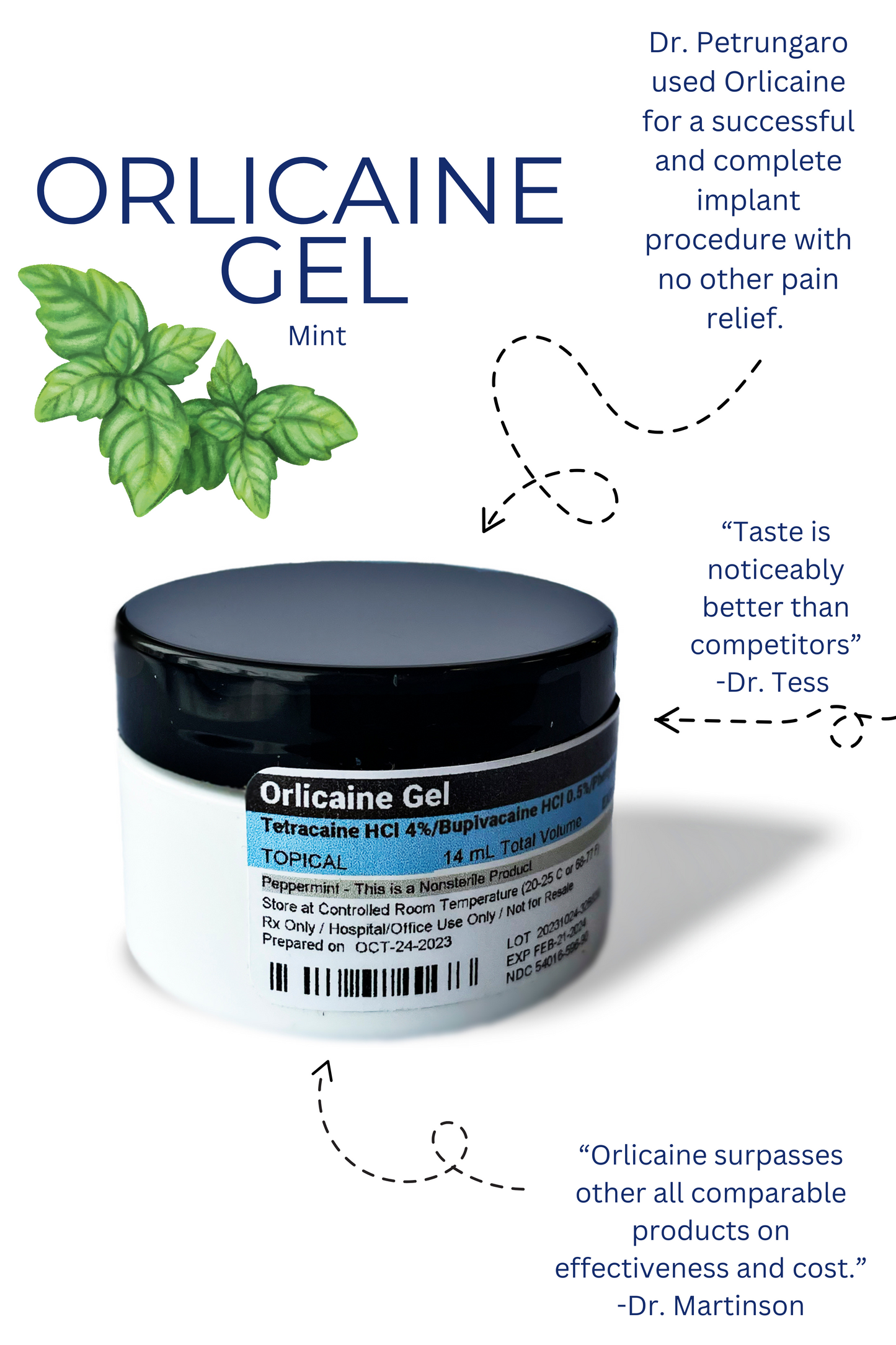 Orlicaine GEL - 2 Pack of Jars - Bubble Gum