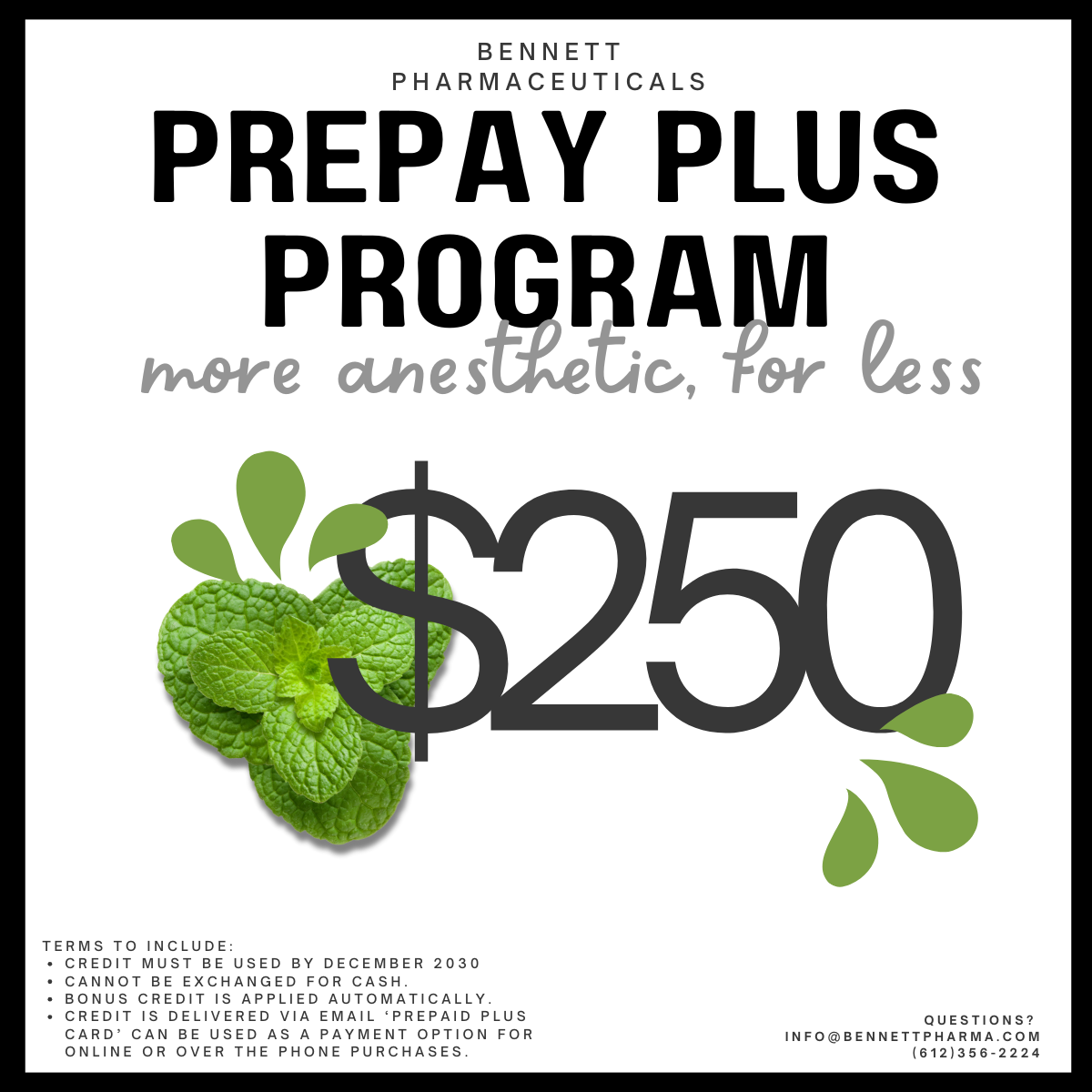 Prepay Plus Program AVAILABLE NOW THROUGH BLACK FRIDAY