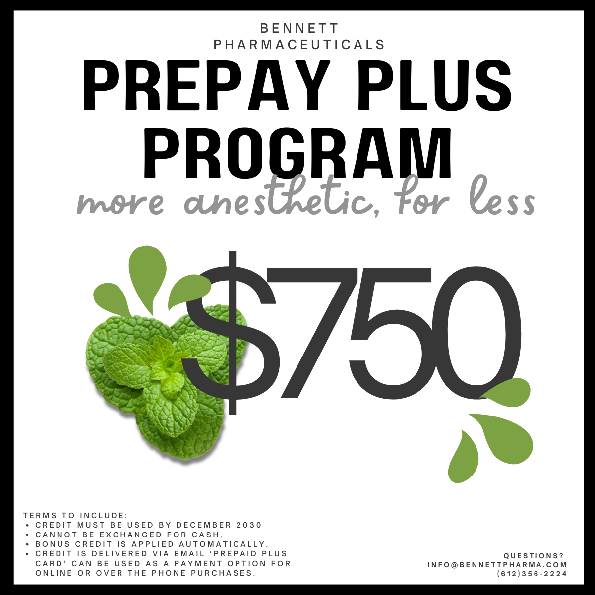 Prepay Plus Program AVAILABLE NOW THROUGH BLACK FRIDAY
